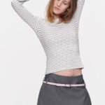 Twist Back Off-Shoulder Slim Tee