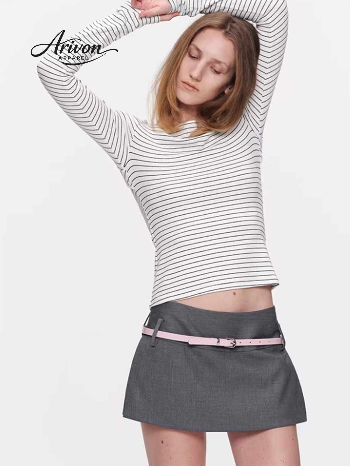 17logo Twist Back Off-Shoulder Slim Tee - Image 1