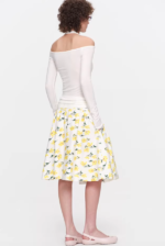 Spring Muse A-Line Midi Skirt - Image 3